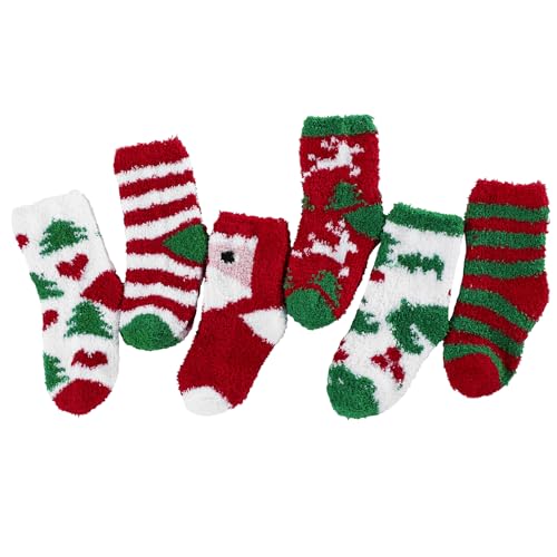 Zando Kids Fuzzy Slipper Socks for Girls3