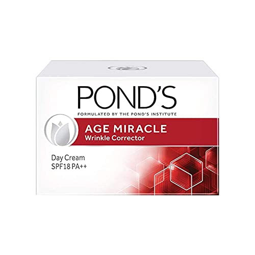 Mret Ponds Age Miracle Day Cream 50 G, Spf 15 Pa++, Anti Aging Light Face Moisturizer To Reduce Lines & Wrinkles - With Retinol-C, Vitamin E & Niacinamide