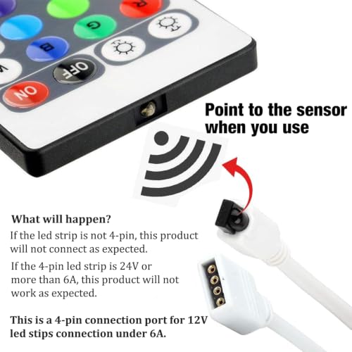 Control remoto IR para tiras LED RGB SUPERNIGHT miniatura 2