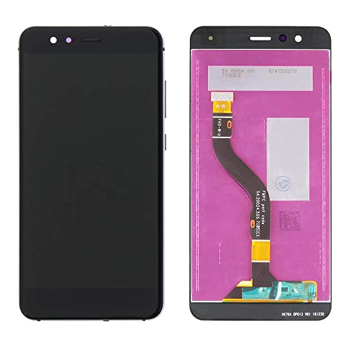 ELLENNE LCD Display Compatibile per Huawei P10 Lite Was-LX1 Touch Vetro Nero Bianco Oro + Kit CACCIAVITI (Nero)