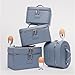 ETOILE - Duo Vanity Case Robin Blue - Large Functional Travel Makeup Bag Organizer with Removable Divider & Mirror