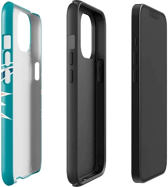 Skinit Impact Phone Case Compatible with iPhone 14 - Officially Licensed NFL Miami Dolphins Large Logo Design