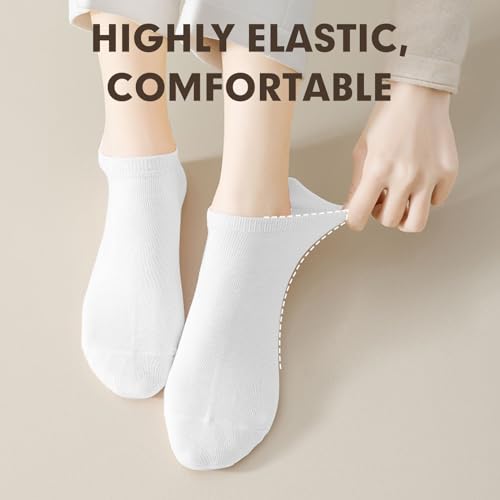 Image of Comfortable Anti-Blister Running Socks for Women 2 Pairs| Highly Elastic Non-Slip Cuff Women's Socks Low Cut With Heel Breathable Mesh & Shock Absorption