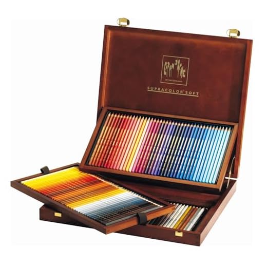 Caran 3888.92 D'ache Supracolor 120 Farbstifte im Holzkoffer multi