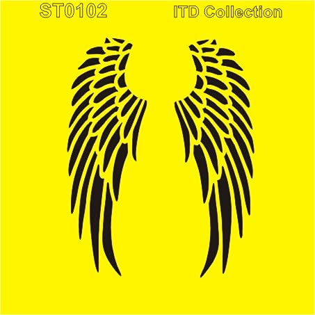 ITD Collection | Pochoir fabriqué en transparent | Pochoirs pour scrapbooking dessin DIY | Dimensions : 16 x 16 cm, épaisseur 300 microns (ST0102) Cover