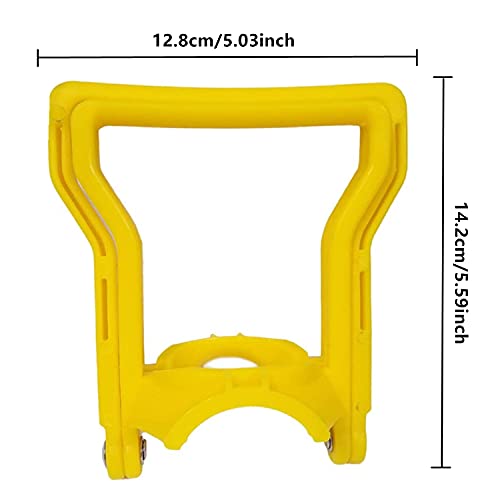 MERVK Multifunctional Advanced Ergonomic 5 Gallon Water Bottle Carrier, Fit 5 Gallon Bottle Caps, Lift with Handle (Yellow)