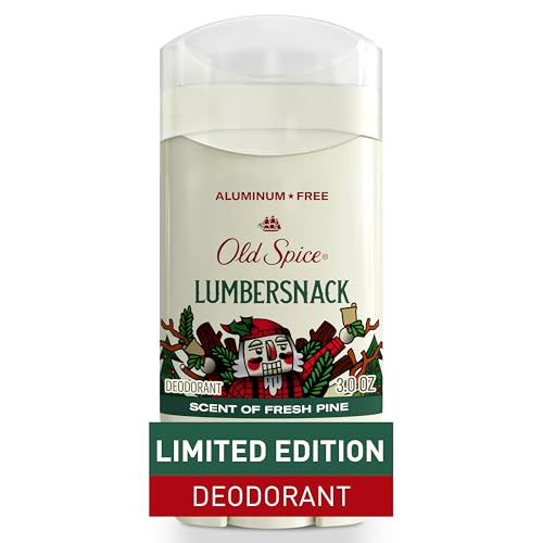 Image of Old Spice Aluminum Free Deodorant for Men, Holidudes Limited Edition, 24 /7 Holiday Freshness, Odor Protection, Stocking Stuffer, Lumbersnack with Fresh Pine Scent, 3.0 oz