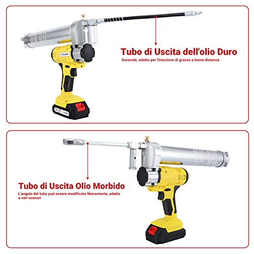 CarBole Pompa per Grasso elettrica da 20 V, 8500