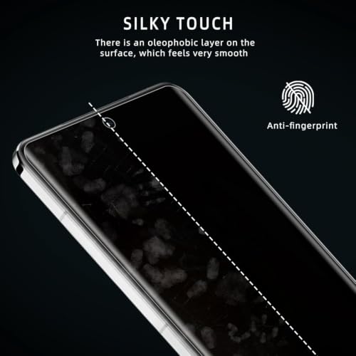 Image of Uyiton 2 Pack Privacy Screen Protector for OnePlus 13 (6.82-inch) | Curved HD Privacy Screen Guard | Anti-Spy, Scratch Resistant, Bubble-Free Easy Installation | Case Friendly