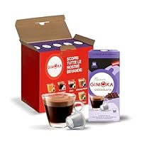 Gimoka bevanda alla Cioccolata – 50 capsule di alluminio compatibili con sistema Nespresso – (5 confezioni da 10)