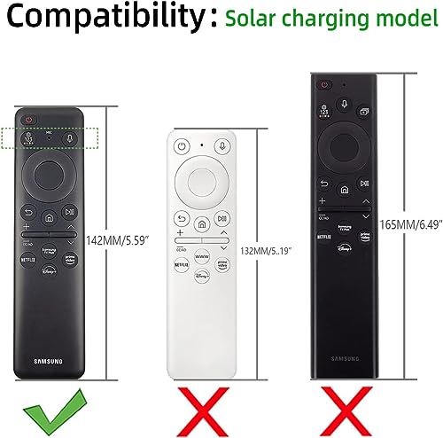 Image of OBOE Silicone TV Remote Cover for Samsung Smart TV TM-2360 E, Black | 2023 Model, Protective Key Cover Case, Lanyard Included, Remote Not Included