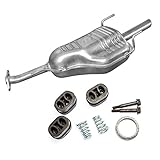 fiat coupe bump stops Auspuff mit E-Zeichen Auspuff Endschalldämpfer + Montageware Ersatzteil (siehe Artikelbeschreibung) (passend für das angegebene Fahrzeug ,siehe Artikelbeschreibung)