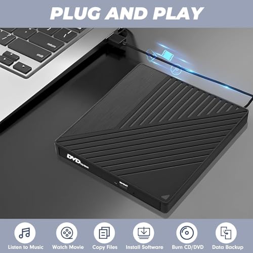 Unidad externa 5 en 1 para CD y DVD portátil para laptop miniatura 2