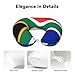 ChenGua South Africa Flag Print Travel Neck Pillow, U-Shape Memory Foam Airplane Pillow, for Car&Home Office, Washable Cover