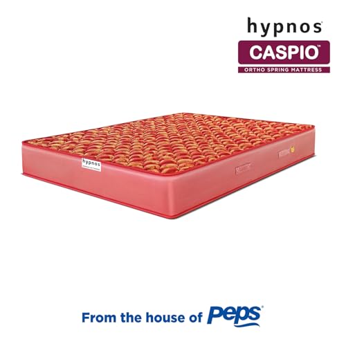 Image of Hypnos Caspio Ortho 6 Inch Medium Firm Queen Size Bonnell Spring Mattress Maroon (80X66X06)
