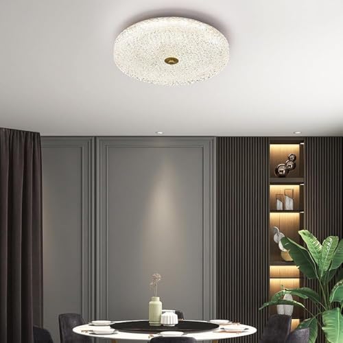 Plafonnier moderne laiton 40cm pour un éclairage de salon chic - 5