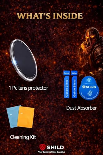 Image of SHILD Compatible with Vivo X300 Pro Camera Lens Protector - Silver (1 Pack) | Premium 9H Tempered Glass, Scratch Resistant, HD Clear Lens, Strong Adhesion & Precise Fit