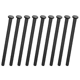 QUARKZMAN 9 Stück Türscharnierstifte 4.09 Zoll Entfernbare Innenscharnier Sicherheitsstifte Für Residential Wood Door Ersatz Reparatur Matt Schwarz