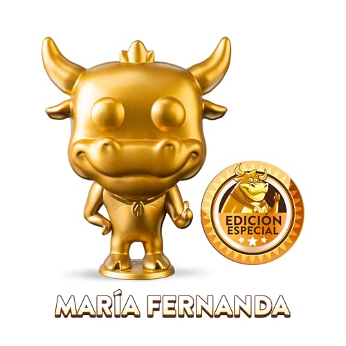 Miniatura 3 de Grand Prix - Vaquilla María Fernanda Dorada de 15 cm, Figura de Vinilo Edición Limitada del Programa de Televisión Grand Prix, Idea de Regalo, Juguete Oficial, 6 años+, TV Fans, Famosa (GRN02000)