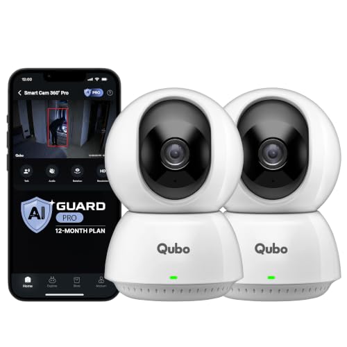Qubo Smart Cam 360° 4MP (Pack of 2) by Hero Group | AI Guard Pro ...