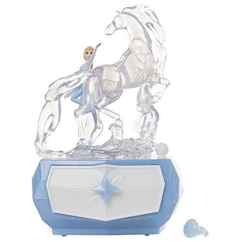 Disney Reine des Neiges Boîte à bijoux Musicale et Lumineuse Elsa & Nokk avec bague en forme de flocon de neige