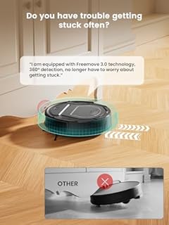Lefant M210P Robot Vacuum Cleaner Black - PreciSense Obstacle Avoidance, 2200Pa, Small Robot 7.8cm Thin 28cm DIA, 140 Mins Runtime, Self-Charging, for Pet Hair/Hard Floors