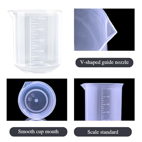 Vaso medidor plástico reutilizable 500 ml miniatura 3