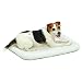 MidWest Deluxe Bolster Pet Bed for Dogs & Cats; Pet Bed Measures 24L x 18W x 2.25H Inches & Fits Standard 24"L Wire Dog Crate, White Fleece
