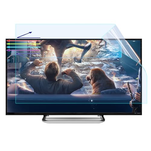 JC JCSKY 75 Inch Anti Glare TV Screen Film TV Screen Protector Frosted Anti Glare Blue Light Dustproof Scratch Filter Film New Protect Your Eyes Reduce Eye Fatigue 75Inch (1645 * 930mm)