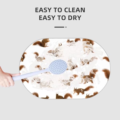 Tapis de bain écureuil à séchage rapide : dites adieu aux sols humides