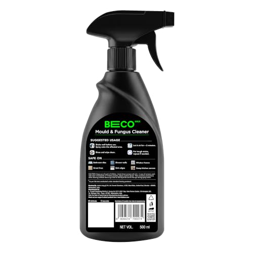 Image of Beco Max Mould & Fungus Cleaner Spray, Removes 99.9% Mold, Fungus, Mildew & Algae, Safe for Tiles, Grout, Walls
