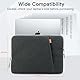 JETech Laptoptasche Hülle für 13-14 Zoll MacBook Air/Pro (M4/M3/M2/M1) 2021-2025, 13-13.6 Zoll Notebook, Wasserdicht Laptophülle Laptop Sleeve mit Zubehörtasche (Dunkelgrau)