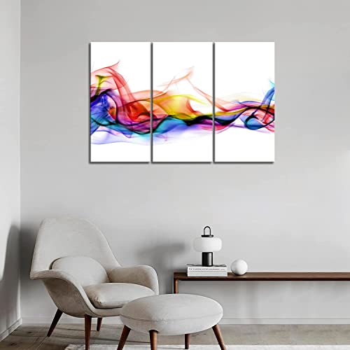 3 Pannello Wall Art Fresco Look Colore Astratto