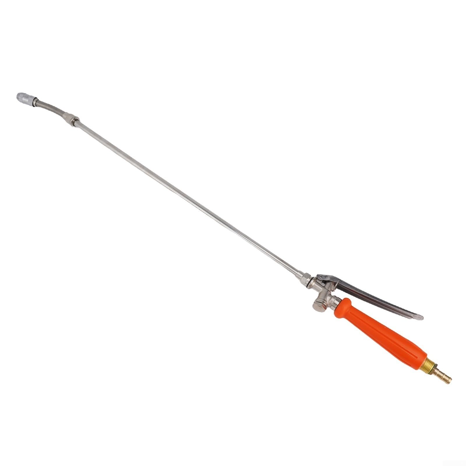 QOXEZY Lancia spray telescopica, in acciaio inox, da 1/4" e 3/8", in ottone, ricambio con maniglia per interruttore per lavaggio auto, irrigazione fiori (2 set)