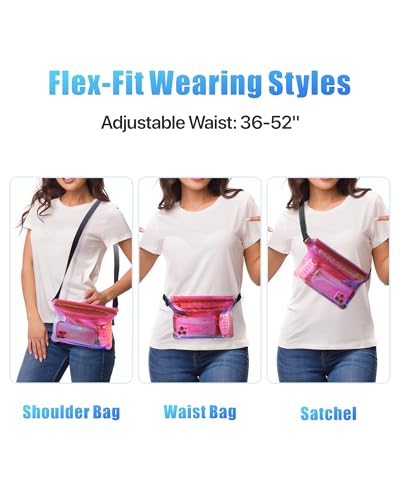 Image of F-color Waterproof Fanny Pack - Waterproof Pouch, Beach Cruise Essentials | Adjustable Waist Strap, Triple Zipper Roll-Top Dry Bag for Phone, Keep Passport Valuables Dry for Beach Kayaking Boating