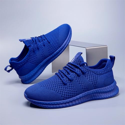 Image of Men Non-Slip Work Shoes Tennis Gym Sneakers Breathable Slip Resistant Lightweight and Comfortable for All-Day Wear Sports and Walking