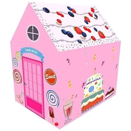 Image of Jumbo Size Light Weight Kids Play Tent House for 3-13 Year Old Kids Girls and Boys (Happy Birthday)
