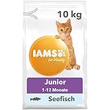 IAMS for Vitality Junior Katzenfutter mit Fisch - Trockenfutter für Kitten im Alter von 1-12 Monaten, 10 kg