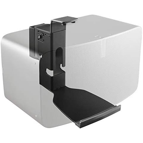 RICOO Wall Mount Speaker Bracket suitable for Sonos Play:5 LH505-B Tilt & Swivel Adjustable Wall Mounted Loud-Speaker Holder - Black 1 piece for WLAN Airplay bluetooth box Cover
