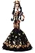  Barbie Collector: Dia De Muertos Doll, 11.5-Inch, Brunette, Wearing Embroidered Dress, Flower Crown & Skull Makeup with Doll Stand and Certificate of Authenticity