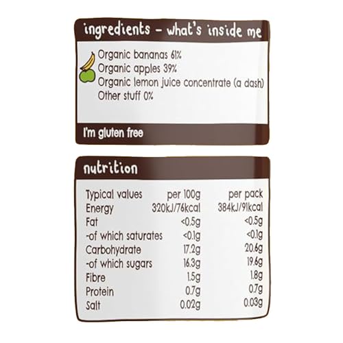 Ella's Kitchen Organic Bananas and Apples, 120g - Image 4