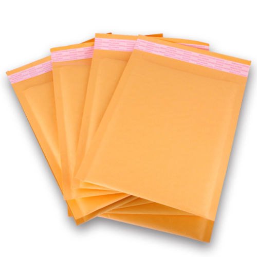 Oknuu Kraft Bubble Mailers â€“ #000 4 x 8-inch, Pack of 25 Bubble Padded Envelopes â€“Padded Mailers â€“ Self-Sealing Bubble Envelopes â€“ Mailing Padded Pouches for Fragile Shipping â€“ Non-Tear Lightweight