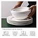 DOWAN Serving Bowls, 64/42/22/12 Oz Serving Dishes for Entertaining, Soft White Porcelain Nesting Bowls Set, Microwave & Dishwasher Safe, Versatile Prep Bowls for Fruit Salad Pasta Dessert Cereal