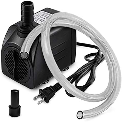 PULACO 10W 160GPH Submersible Pump with 3.3 ft Tubing for Aquariums, Fish Tank, Pond Fountain, Statuary, Hydroponics, Water Feature, Indoor Fountains Cover