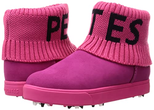 [パーリーゲイツ] レディース ゴルフシューズ ヌバック×リブニット ショーブーツ LADIE'S / 053-1292102 090_ピンク 22.5 7枚目