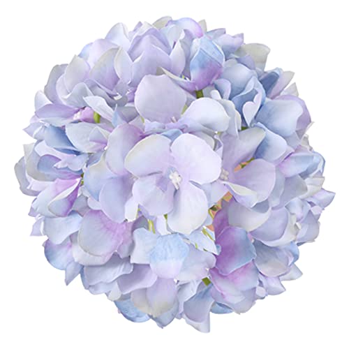 Ipopu Hydrangea Silk Flowers 10Pcs Gradient Blue Purple Hydrangea Artificial Flowers Fake Hydrangea Flowers For Outdoor Baby Shower Wedding Centerpiece Table Decorations (Gradient Blue Purple) #TOP2