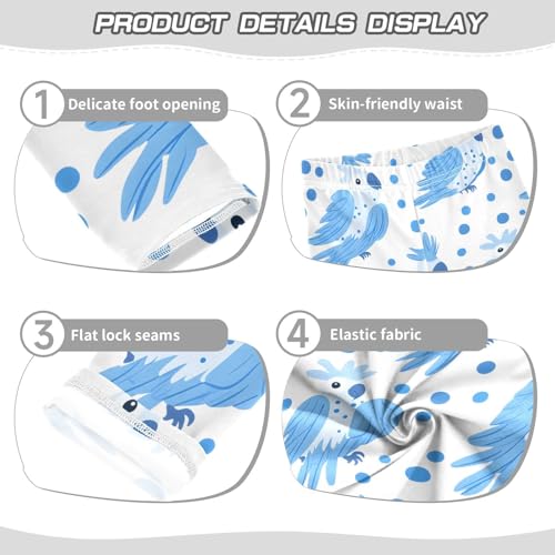 Blue Parrot Girls Leggings Ultra Soft Compression Yoga Gym Pants for Kids 4-10T3