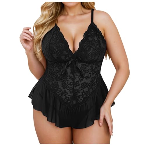 Générique Dessous Sexy pour Femme String en Dentelle de Femmes Lingerie Culotte Combinaison Pyjama Femme Sexy Ouverte Robe Nuisette Jouet Érotique Hot Body...