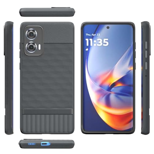 Image of Shockproof Case for Motorola Edge 50 Fusion 5G | Full Camera Protection | TPU Flexible Back Cover for Motorola Edge 50 Fusion 5G (Graphite Grey)
