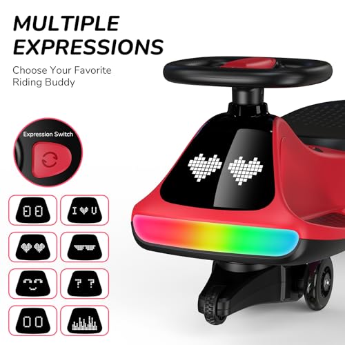 Image of Umatoll 12V Electric Wiggle Car for Kids, Birthday Gifts Toy for Age 3+